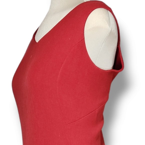 Laura  Orange  Burgundy Sheath Sleeveless  Dress Size 8 - Picture 4 of 17